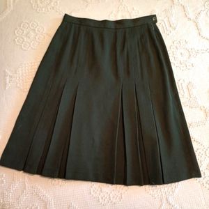 Wool midi skirt